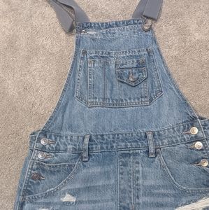 (AMERICAN EAGLE) Blue Jean, ripped overalls
